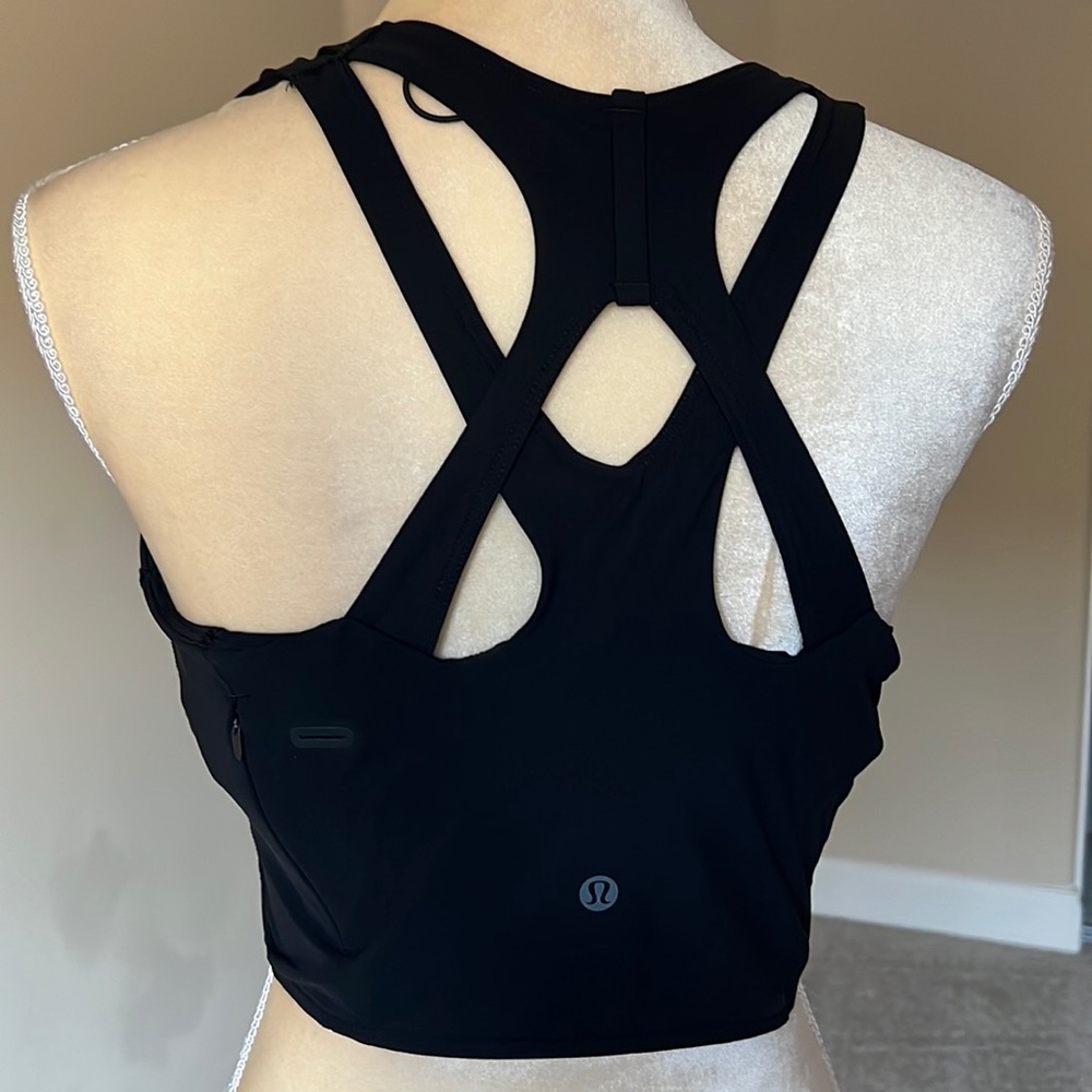 Lululemon black sports bra, sz 8